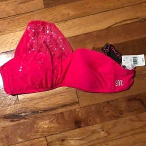 Brand new one shoulder miss me swim top!